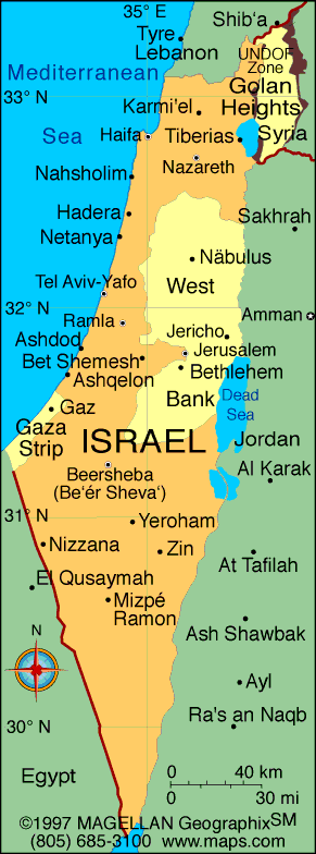 Bene Beraq map